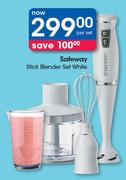 Safeway Stick Blender Set White-Per Set