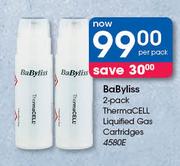 Special BaByliss 2 Pack ThermaCell Liquified Gas Cartridges 4580E Per Pack m.guzzle .za
