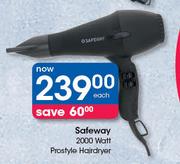 Safeway 2000 Watt Prostyle Hairdryer-Each