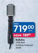 BaByliss 1000 Watt Rotating Hairbrush 2033E-Each