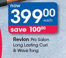 Revlon Pro Salon Long Lasting Curl & Wave Tong-Each
