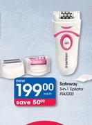 Safeway 3-In-1 Epilator PIA5203-Each