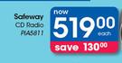 Safeway CD Radio-Each
