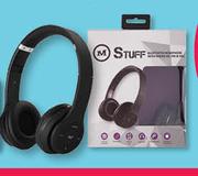 MStuff Bluetooth Headphones Black, Red/Black-Per Pair