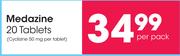Medazine 20 Tablets-Per Pack