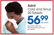 Advil Cold & Sinus 20 Tablets-Per Pack