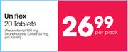 Uniflex 20 Tablets-Per Pack