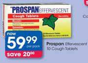 Prospan Effervescent 10 Cough Tablets-Per Pack