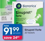 Sinupret Forte 20 Tablets-Per Pack