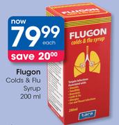 Flugon Colds & Flu Syrup-200ml Each