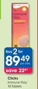 Clicks Immune Fizzy 10 Tablets-For 2