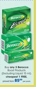 Berocca Boost Products(Excluding Liquid 15ml)-Per Pack