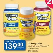 Gummy Vites Multi Vitamin, Vitamin C Or Elderberry 120 Tablets-Per Pack
