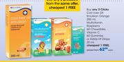 Clicks Cod Liver Oil Emulsion Orange-200ml,Multivitamin Raspberry 60 Chewables-Each