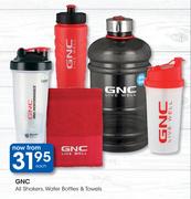 GNC All Shakers, Water Bottles & Towels-Each