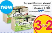 Vita Aid 20 Herbal Teabags-Per Pack