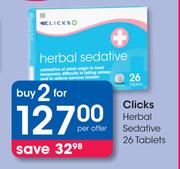 Clicks Herbal Sedative 26 Tablets-For 2