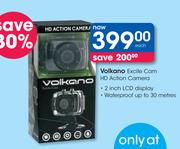 Volkano Excite Cam HD Action Camera-Each