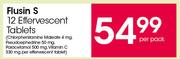 Flusin S 12 Effervescent Tablets-Per Pack