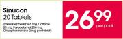 Sinucon 20 Tablets-Per Pack