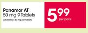 Panamor AT 50mg-9 Tablets Per Pack