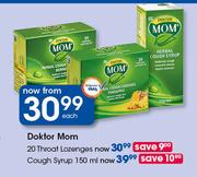 Doktor Mom Cough Syrup-150ml Each