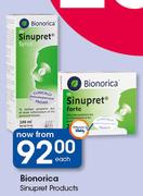 Bionorica Sinupret Products-Each