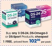 DS-24, DS-Omega-3 Or DS-Sport Products-Per Pack