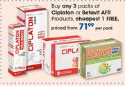 Ciplaton Or Betavit AFR Products-Per Pack