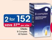 Clicks B Complex-2x60 Tablets Per Offer