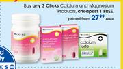 Clicks Calcium And Magnesium Products-Each