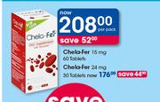 Chela-Fer 24mg-30 Tablets Per Pack