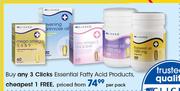 Clicks Essential Fatty Acid Products-Per Pack