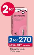Clicks Menoforte-2x60 Capsules Pack Per Offer
