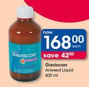 Gaviscon Aniseed Liquid-600ml Each