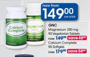 GNC Magnesium 250mg-90 Vegetarian Tablets Per Pack