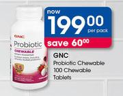 GNC Probiotic Chewable-100 Chewable Tablets Per Pack