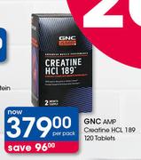 GNC AMP Creatine HCL 189-120 Tablets Per Pack