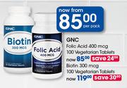 GNC Biotin 300mcg-100 Vegetarian Tablets Per Pack