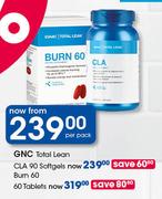 GNC Total Lean CLA-90 Softgels Per Pack