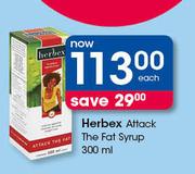 Herbex Attack The Fat Syrup-300ml Each