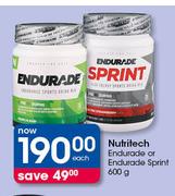 Nutritech Endureade Or Endureade Sprint-600g Each