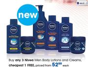 Nivea Men Body Lotions And Creams-Each