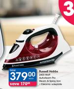 Russell Hobbs 2400 Watt Autosteam Pro Steam & Spray Iron-Each