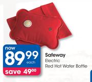 Safeway Electric Red Hot Water Bottle-Each