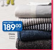 Clicks Luxury Throws-Each