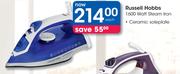 Russell Hobbs 1600 Watt Ceramic Soleplate Steam Iron-Each