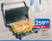Safeway 2 Slice Cool Touch Panini Press-Each