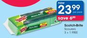Scotch Brite Scourers 3 + 1 Free-Per Pack