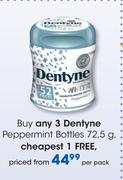 Dentyne Peppermint Bottles-72.5g